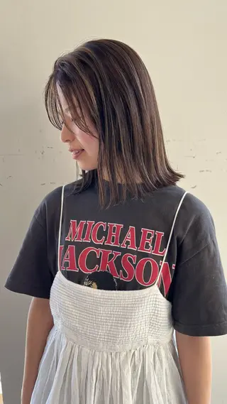 ミディアム カラー 姫路/飾磨 reika 🌛のヘアスタイル