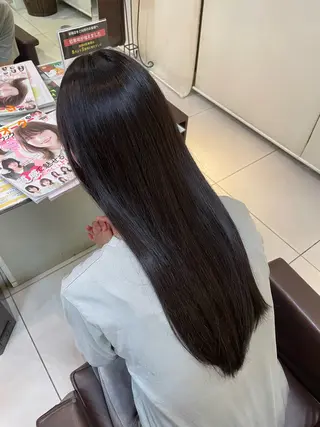 セミロング カラー 🤎韓国ヘア ベージュ まゆか🤎のヘアスタイル