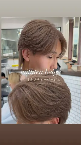 カラー メンズ 菅野 心悠/メンズヘアのヘアスタイル