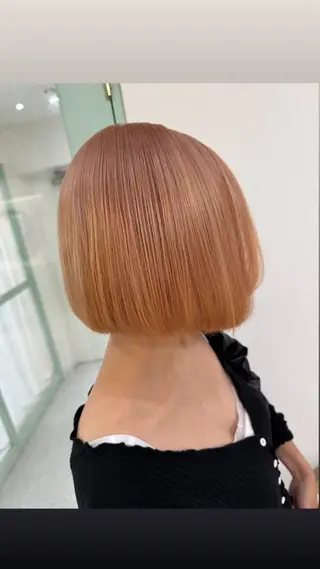 ミディアム カラー Peyp博多 SORAモデル募集のヘアスタイル