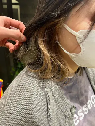 カラー 渋谷/フェザー/ 毛流れ/竹内凌のヘアスタイル