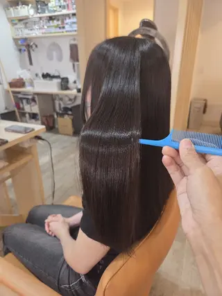 ロング 龍 悠紀のヘアスタイル