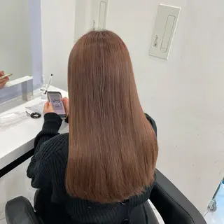 カラー ミルクティーベージュ 🤍Yumeのヘアスタイル