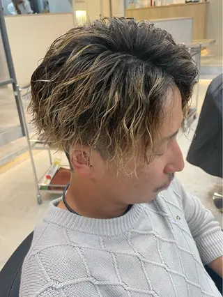 パーマ メンズ AKI 🐉のヘアスタイル