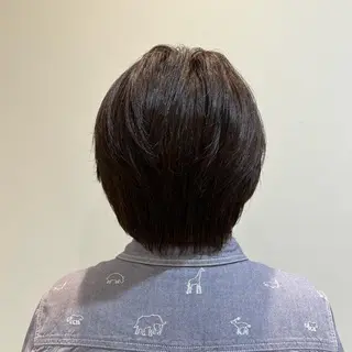 ショート カラー 韓国風🌷✨ 守屋紗希のヘアスタイル
