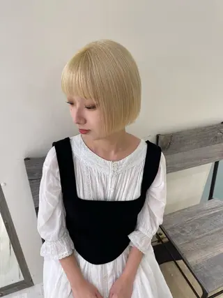 ショート ボブ・韓国ヘア特化 美容師💕織茂ひかりのヘアスタイル