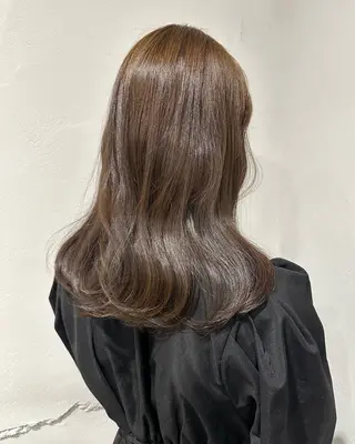 セミロング 稲本麻衣 【韓国ヘア】のヘアスタイル