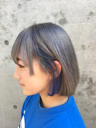 ミディアム カラー 韓国ヘア🤍髪質改善 🇰🇷AKANEのヘアスタイル