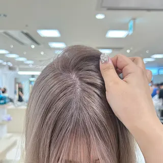 セミロング カラー ヘアアレンジ/ベー ジュchiakiのヘアスタイル