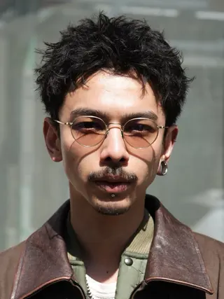 パーマ メンズ 原宿波巻きスパイラル パーマTOSHIのヘアスタイル