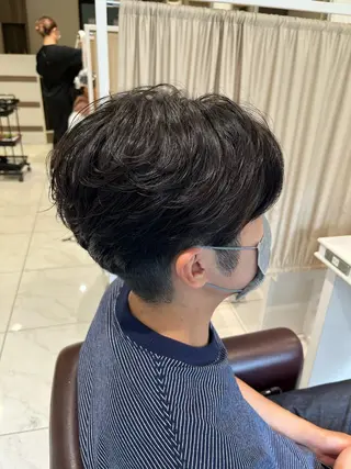 パーマ メンズ 佐々木 拓海のヘアスタイル