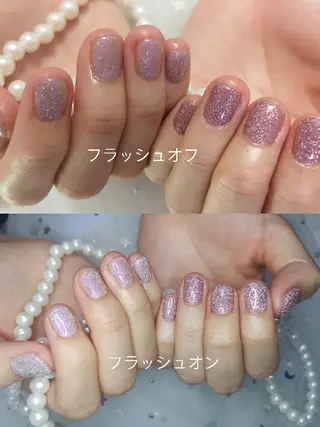 ショート ネイル フィルイン・深爪矯正 長さ出し🎀のネイルデザイン
