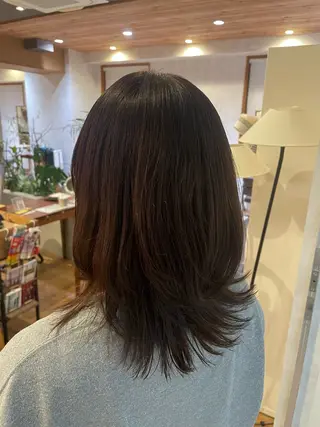 ミディアム レイヤー/髪質改善 山口   恋のヘアスタイル