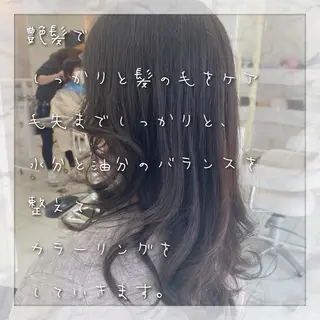 ロング カラー 上田 篤史のヘアスタイル