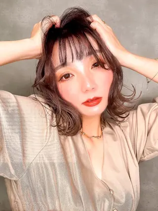 ミディアム 栗本 博史のヘアスタイル
