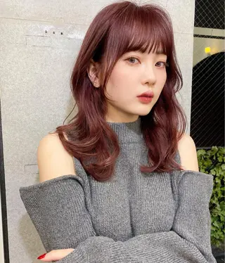 セミロング カラー 似合わせレイヤー 🇰🇷荒木洋文のヘアスタイル