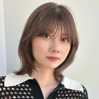 ミディアム カラー 🐢ダブルカラー🐢 透明感/このかのヘアスタイル