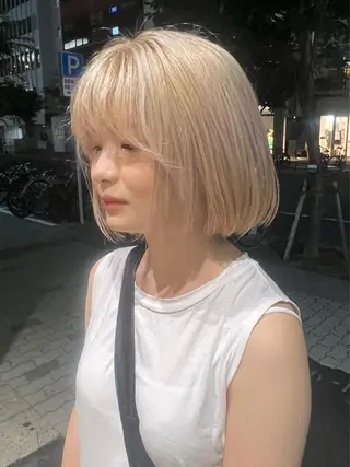 カラー joh/メンズ/ ブリーチ/矢場町のヘアスタイル