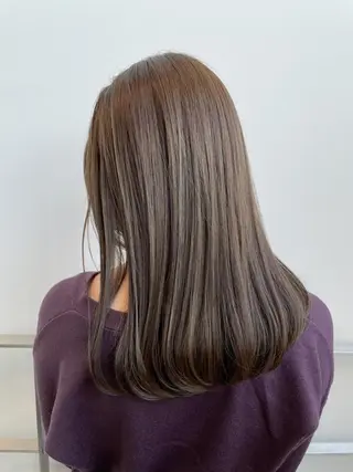 ミディアム カラー ヘアアレンジ アイブロウ ミニボブ/ブリーチ 🌈MISATOのヘアスタイル