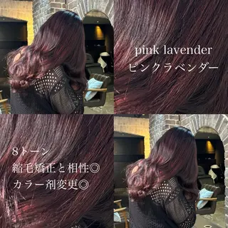 ロング カラー 🧸顔周りカット /透明感🎀のヘアスタイル