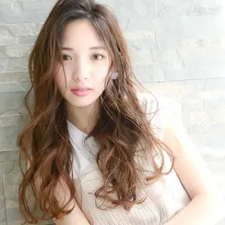 ロング パーマ カラー 🎁LaBless 住ノ江(ラブレス)のヘアスタイル