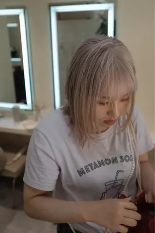 ミディアム カラー ヘアアレンジ ✨️透明感カラー✨️ kaiseiのヘアスタイル