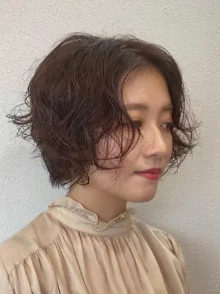ショート カラー ボブ/髪質改善/ soiナカジママドリのヘアスタイル