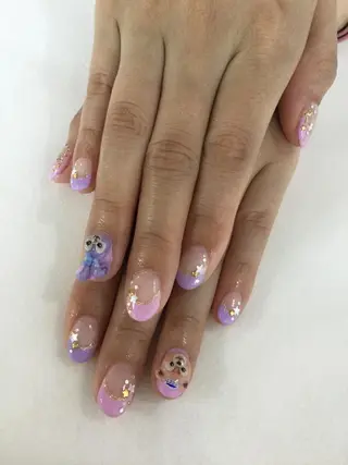 ネイル 💎🐰 saki. m 🐰💎のネイルデザイン