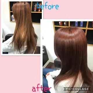 ロング カラー 藤本 麻衣のヘアスタイル
