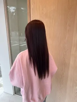 ロング カラー 尾崎 ひなののヘアスタイル