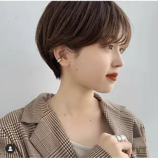 ショート 赤み消し×透明感 /🌙suwa🌙のヘアスタイル