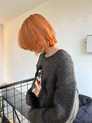 カラー aya/ブリーチ/ ボブ/ショートのヘアスタイル