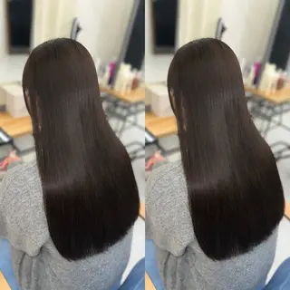 ロング カラー 髪質改善🩵縮毛矯正 代々木/木下のヘアスタイル