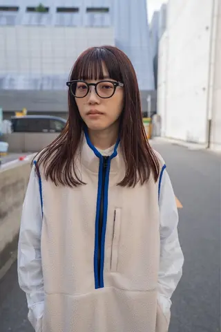 セミロング カラー さの あやねのヘアスタイル