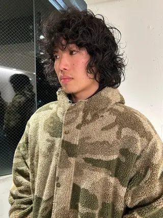 ミディアム ケアパーマ/ケアブリ ーチdaisukeのヘアスタイル