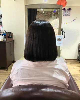 ショート 髪質改善個室サロン' 白髪ぼかし・縮毛矯正のヘアスタイル