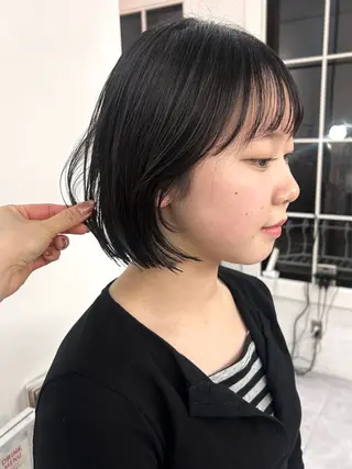 ミディアム カラー レイヤーボブ/ 艶カラー/サナ🌼のヘアスタイル
