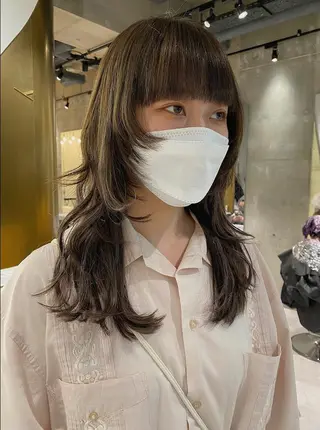 ロング すぎもと さき⚡️ レイヤー･*パーマのヘアスタイル