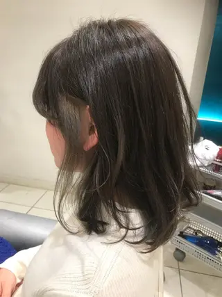 ミディアム カラー パーマ ヘアアレンジ メンズ キッズ ネイル マツエク・マツパ EnBlesS西宮 マンツーマン神道有基のヘアスタイル