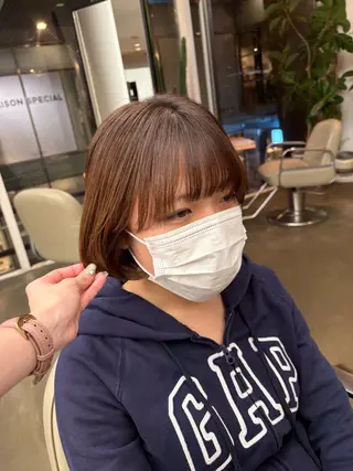 ショート nonoka/ボブ/ 暖色カラー/表参道のヘアスタイル