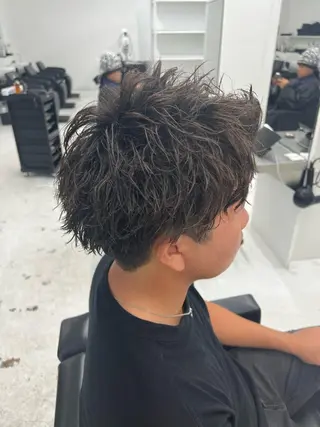 ショート パーマ メンズ 柏メンズカットパーマ NO.1タイチのヘアスタイル