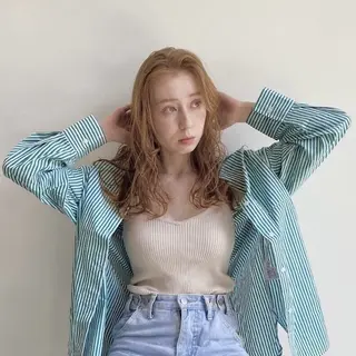 セミロング カラー 髪質改善/透明感 OAK兵庫のヘアスタイル