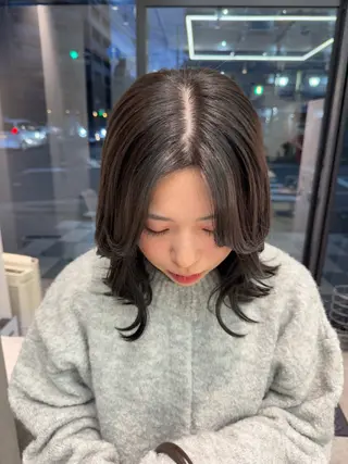 ミディアム カラー yuka🥕 橿原神宮前のヘアスタイル