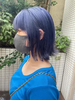 ミディアム カラー パーマ ☀️海外レイヤー 🇺🇸/ヒナコのヘアスタイル