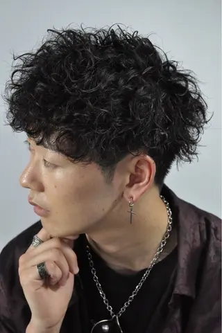 ミディアム パーマ メンズ 工藤 優也のその他イメージ