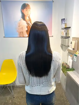ロング ボブ×レイヤーカット 艶髪🇰🇷中山蓮のヘアスタイル