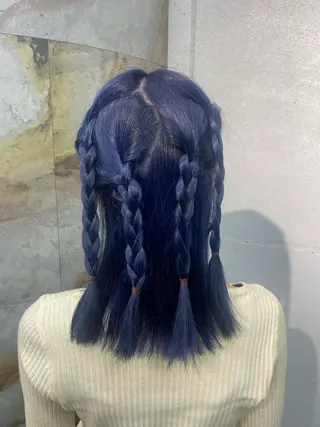 セミロング カラー ヘアアレンジ 前橋 姫奈のヘアスタイル