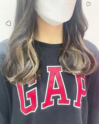 セミロング カラー 新宿駅近♡個室 ♡関口三都季🌜のヘアスタイル