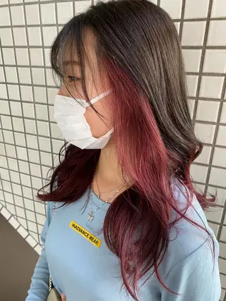 ロング 🍋暖色カラーヘアア レンジniina🍋のヘアスタイル