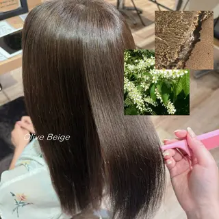 カラー えんどう ゆめはのヘアスタイル